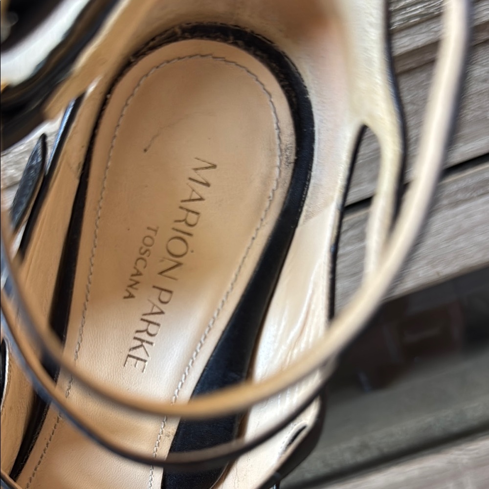 Chic Marion Park Black Multi-Strap Heels - Picture 3 of 5